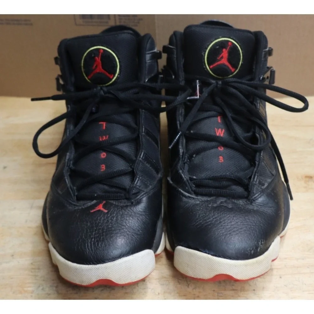 Air Jordan 6 Rings Shoes Black Red‎ White 
